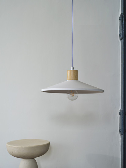 OSRAM Pendelleuchte Decor Plaster Wood Pendant 320 mm E27 White 4099854460999