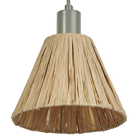 OSRAM Pendelleuchte Decor Raffia Pendant 1XE27 Green 4099854461149