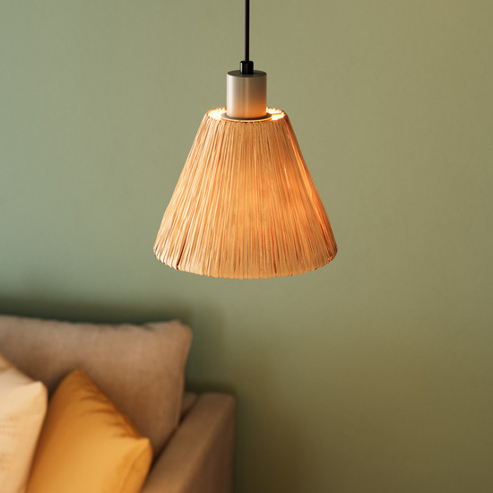 OSRAM Pendelleuchte Decor Raffia Pendant 1XE27 Green 4099854461149