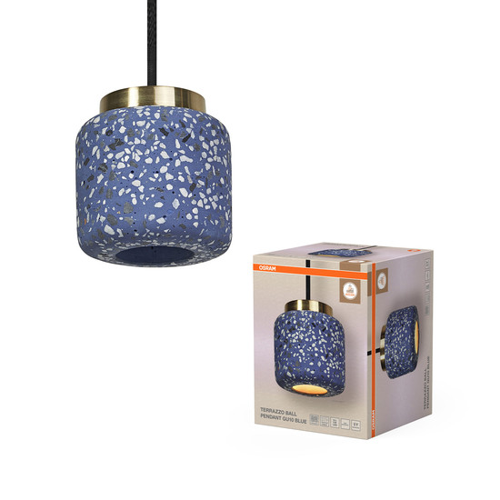 OSRAM Pendelleuchte Decor Terazzo Ball Pendant 1XGU10 Blue 4099854461637