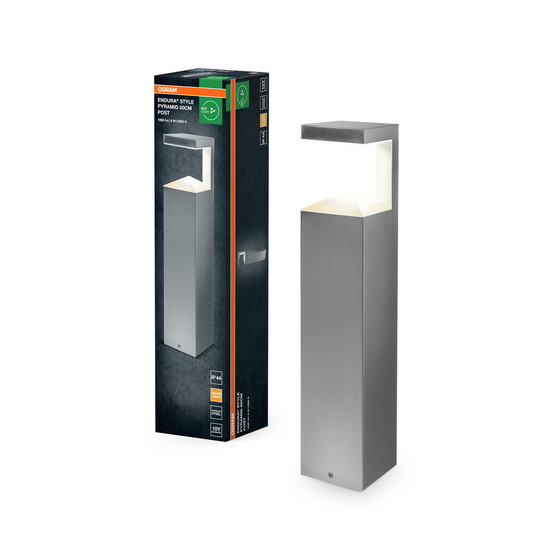 OSRAM LED Aussenleuchte ENDURA STYLE PYRAMID 50cm Post 9W Warm weiß 4099854461743