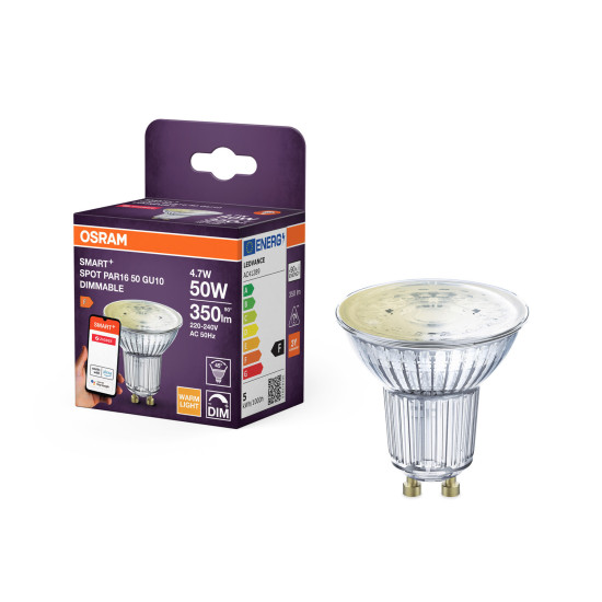 OSRAM LED Leuchtmittel SMART+ Spot GU10 4.7W 220V DIM GU10 Dimmbar 4099854461804