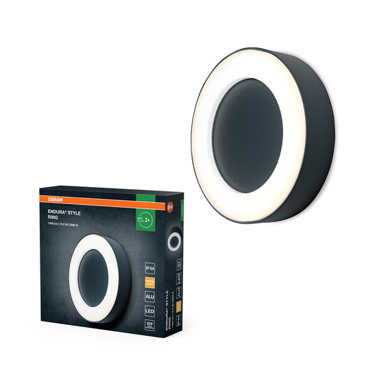 OSRAM LED Aussen-Deckenleuchte ENDURA STYLE RING 13.5W Dark Gray Warm weiß 4099854461835
