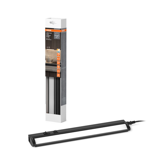 OSRAM LED Unterbauleuchte LINEAR TURN CONNECT 35cm CCT DIM Black Dimmbar Warm weiß,Kalt weiß,Tageslicht 4099854462733