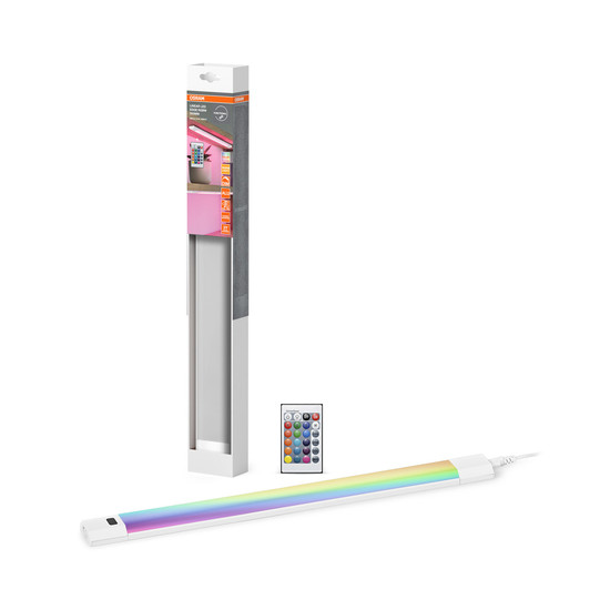 OSRAM LED Unterbauleuchte LINEAR EDGE SENSOR RGBW 30cm RGBW DIM White Remote Control Dimmbar Warm weiß 4099854463075