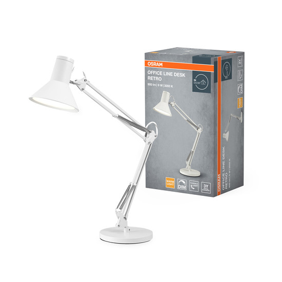 OSRAM LED Tischleuchte Office Line Desk Retro 9W 830 White Dimmbar Warm weiß 4099854464010