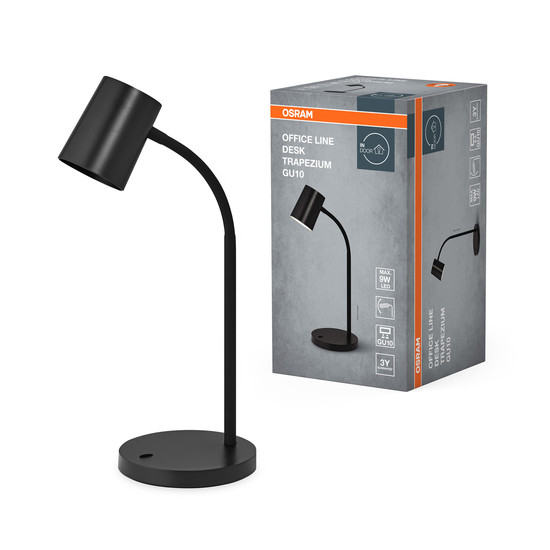 OSRAM Tischleuchte Office Line Desk Trapezium GU10 Black 4099854464331