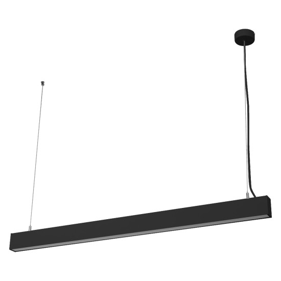 OSRAM LED Pendelleuchte Office line cuboid suspended 42W 840 DIM Black Dimmbar Neutralweiss 4099854464812