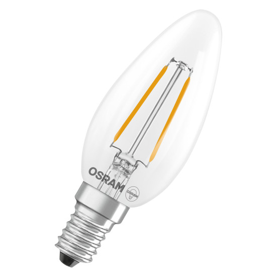 OSRAM LED Leuchtmittel LED Retrofit CLASSIC B 1.8W 827 Clear E14 Warm weiß 4099854466779