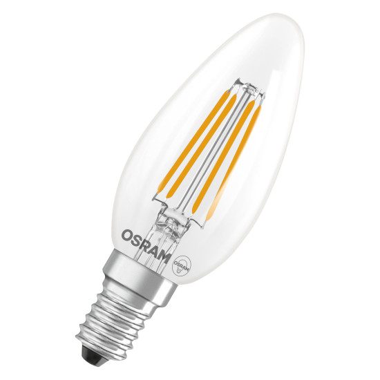 OSRAM LED Leuchtmittel LED Retrofit CLASSIC B 3.4W 827 Clear E14 Warm weiß 4099854467776