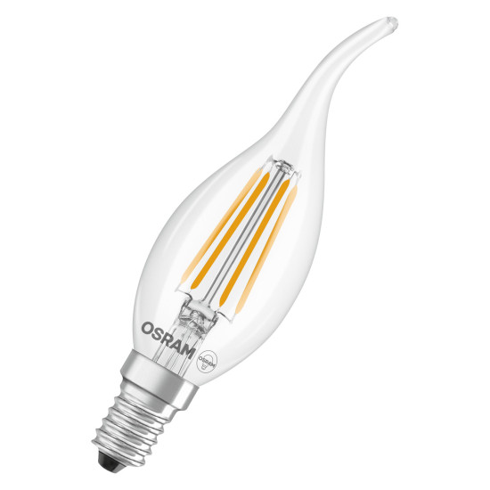 OSRAM LED Leuchtmittel LED Retrofit CLASSIC BA 3.4W 827 Clear E14 Warm weiß 4099854468810
