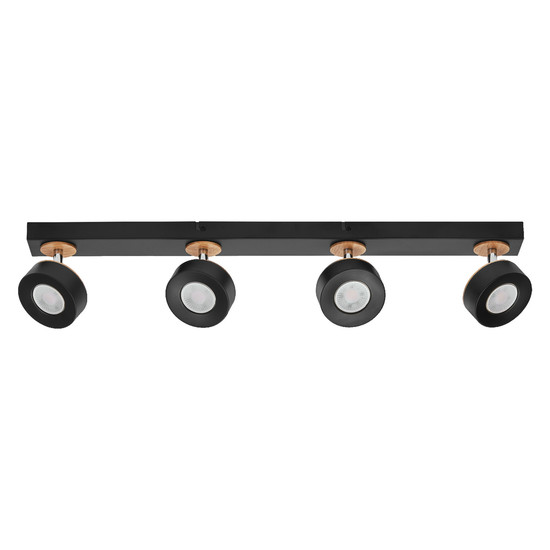 OSRAM LED Deckenleuchte DECOR SPOT PLUTO BLACK 4 Spot Warm weiß 4099854471056