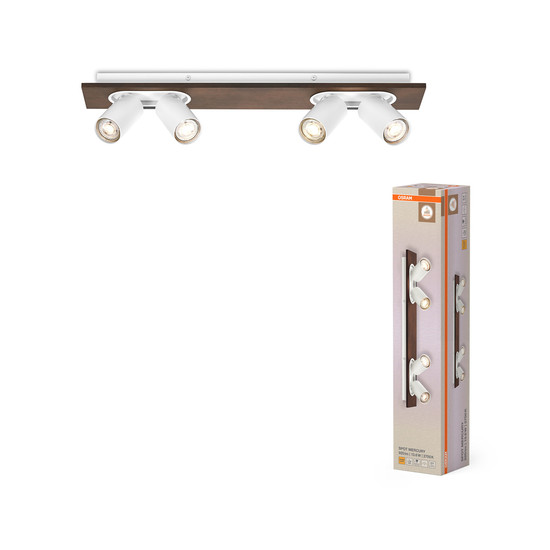 OSRAM LED Deckenleuchte DECOR SPOT MERCURY WHITE 4x3.4W 927 DIM Dimmbar Warm weiß 4099854471315
