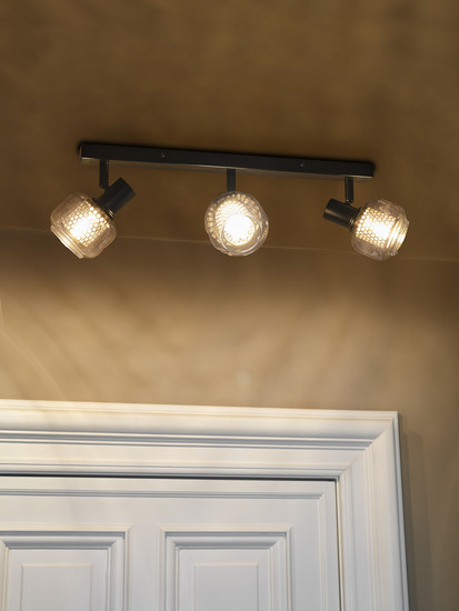 OSRAM LED Deckenleuchte DECOR SPOT FIREFLY 3X2.8W 827 E14 Black Dimmbar Warm weiß 4099854472114