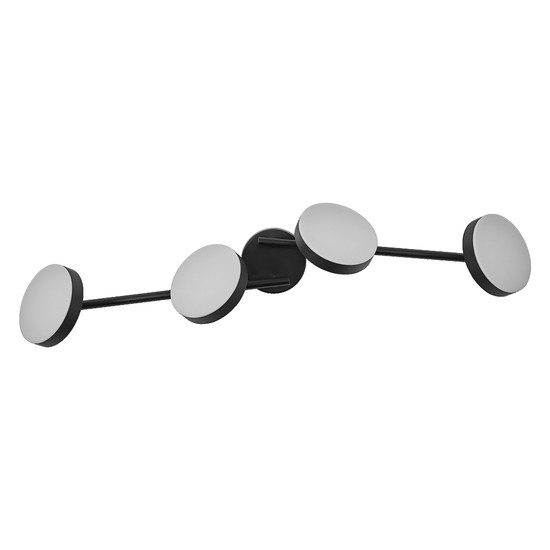 OSRAM LED Deckenleuchte DECOR SPOT MOON 4Spot 21W 830 Black Warm weiß 4099854472299