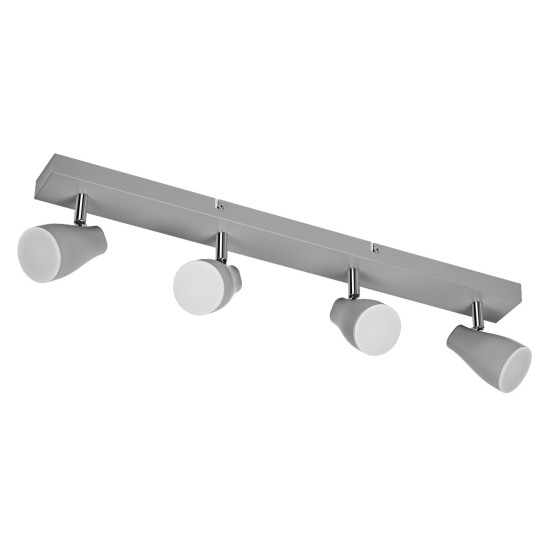 OSRAM LED Spotleuchte LED SPOT PEAR GREY 4 x 4.3W 2700K GU10 Warm weiß 4099854473906