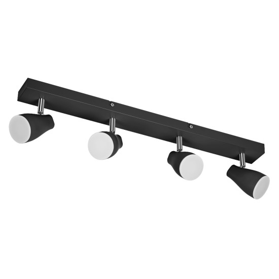 OSRAM LED Spotleuchte LED SPOT PEAR BLACK 4 x 4.3W 2700K GU10 Warm weiß 4099854473982
