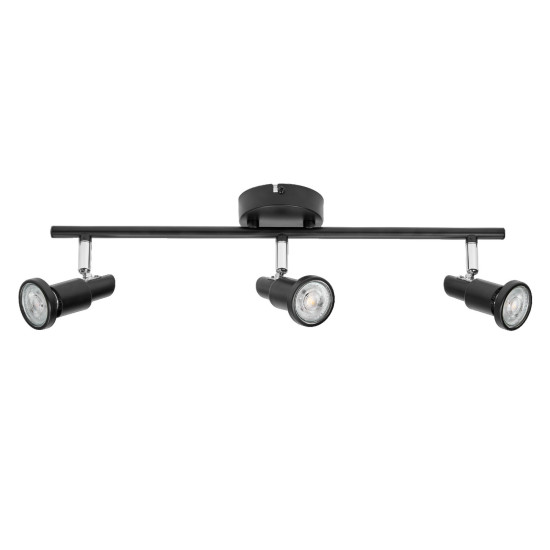 OSRAM LED Deckenleuchte LED SPOT BLACK 3 X 3.4W 927 DIM Dimmbar Warm weiß 4099854474439