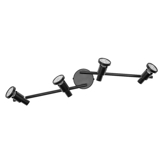 OSRAM LED Deckenleuchte LED SPOT BLACK 4 X 3.4W 927 DIM Dimmbar Warm weiß 4099854474491
