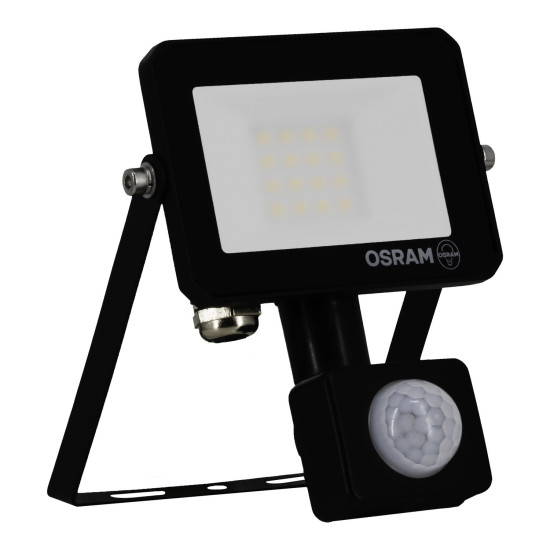 OSRAM LED Aussenleuchte FLOODLIGHT LUX SENSOR 10W 830 BLACK Warm weiß 4099854489426
