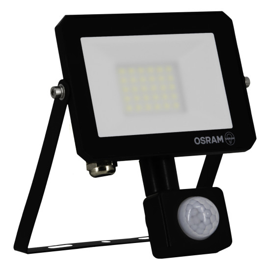 OSRAM LED Aussenleuchte FLOODLIGHT LUX SENSOR 20W 840 BLACK Neutralweiss 4099854489587
