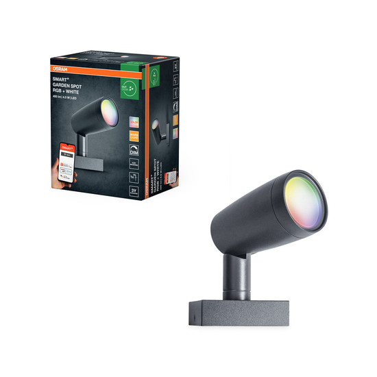 OSRAM LED Aussen-Spotleuchte Smart+ Garden Spot Multicolor Spot RGB + W Dimmbar RGBWW 4099854497650