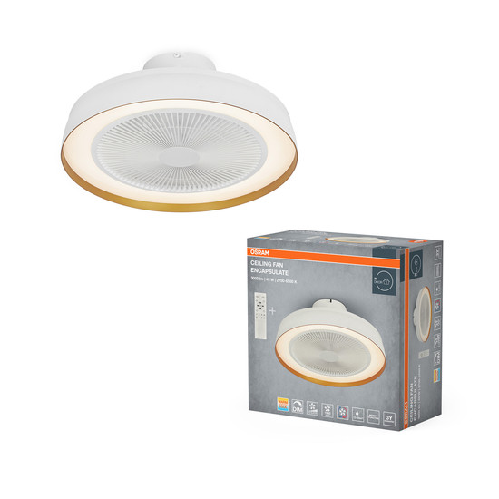 OSRAM LED Aussen-Deckenleuchte Ceiling Fan Compact 480 49W White Dimmbar Warm weiß,Kaltes Tageslicht 4099854497971
