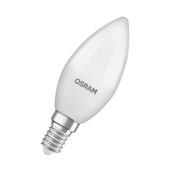 OSRAM LED Leuchtmittel LED BASE CLASSIC B 4.9W 865 Frosted E14 Triple Pack Kaltweiss 4099854514333