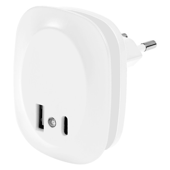 OSRAM LED Nachtlicht Lunetta Edge USB A&C 830 USB A C White Warm weiß 4099854532115