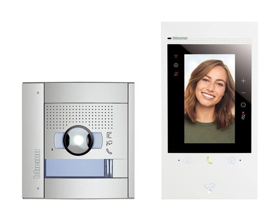 Bticino Flex ONE-Set Classe 300EOS with Netatmo + Sfera, erste smarte Wi-Fi-Video-Innenstelle mit integrierter Alexa, 5"-Touchscreen, App Home+Security, 2-Draht, 363918