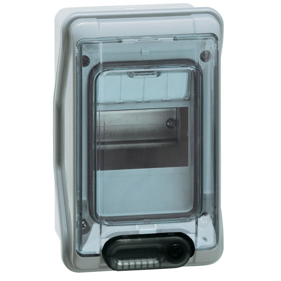 Legrand Plexo Feuchtraumverteiler, Sicherungskasten, Aufputz, IP65 - IK09, 1-reihig, 4 Module, Innen- und Außenbereich, 200 x 128 x 115,6mm, 601974