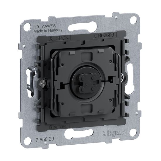 Legrand SEANO Rollladen-/Jalousieschalter-Einsatz, 3 Tasten-System, für den direkten Anschluss am Rollladenmotor, mechanische Verriegelung, 0,5 Sek Umschaltzeit, 765029