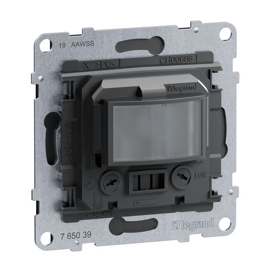 Legrand SEANO 3-Leiter-Bewegungsmelder-Einsatz, 170° Erfassungsbereich, IP44-Feuchtraumgeeignet, 2000W, Detektionsreichweite variabel: max. 8m, 765039
