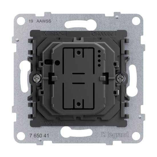 Legrand SEANO Universal-Tastdimmer-Einsatz ohne Neutralleiter, Phasenan-/-abschnitt mit automatischer Lasterkennung, Schraubklemmen, 3-125 W, 765041