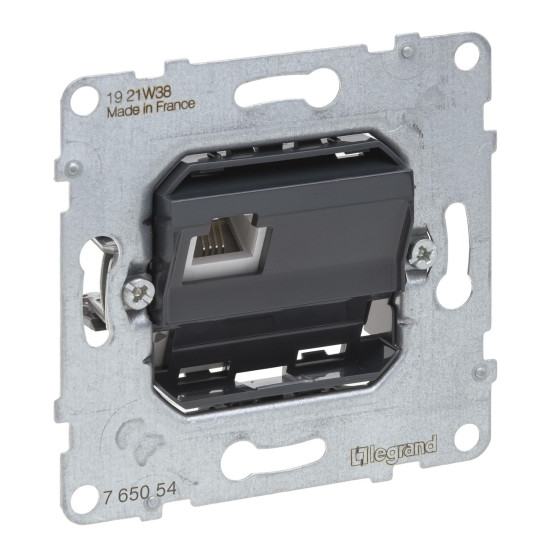 Legrand SEANO Telefonanschlussdosen RJ11, Einsatz, universell einsetzbar für den Anschluss von Telefonapparaten, 765054