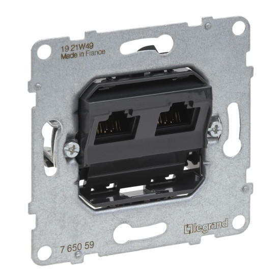 Legrand SEANO Datendose 2xRJ45, Einsatz, Kat. 5e, UTP, ungeschirmt, 765059