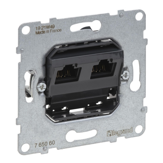 Legrand SEANO Datendose 2xRJ45, Einsatz, Kat. 6, UTP, ungeschirmt, 765060