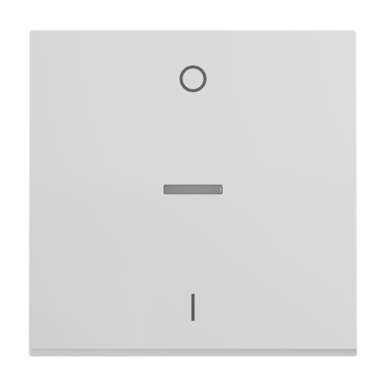 Legrand SEANO Wippe für 2-poligen Ausschalter mit Beleuchtungsfenster inkl. Symbol O/I (Aus/Ein), Schalterabdeckung, Wippenplatte, Ultraweiß, 765110