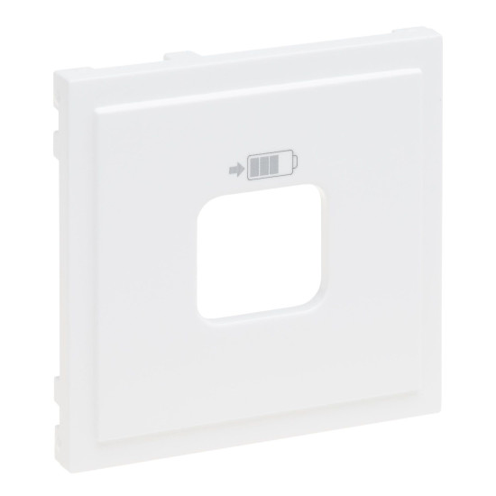 Legrand SEANO Abdeckung für USB-Ladesteckdosen A+C und C+C, Smartphone-charger, 3000mA bei einem Gerät oder 1500mA pro Ausgang, Ultraweiß, 765127