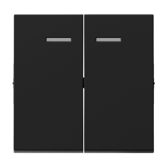 Legrand SEANO Serienwippe für beleuchtete Serienschalter, Doppelwechselschalter und Doppeltaster, Schalterabdeckung, Wippenplatte, Schwarz, 765309