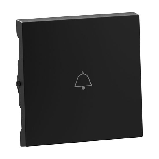 Legrand SEANO Wippe mit Klingelsymbol für Wechselschalter, Taster und Kreuzschalter, Schalterabdeckung, Wippenplatte, Schwarz, 765312