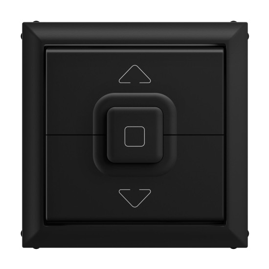 Legrand SEANO Wippe für Rollladen-/Jalousieschalter und -taster mit 3-Tasten-Bedienung, Schalterabdeckung, Wippenplatte, Schwarz, 765329