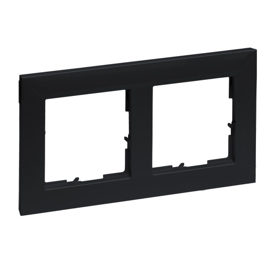 Legrand SEANO 2-fach Rahmen, 87x158mm, Schwarz, 765372