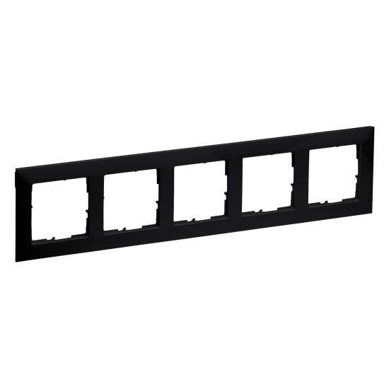 Legrand SEANO 5-fach Rahmen, 87x372mm, Schwarz, 765375