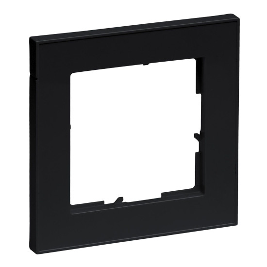 Legrand Seano+ 1-fach Rahmen, nachhaltige Produktion und Verpackung, Schwarz, 765381