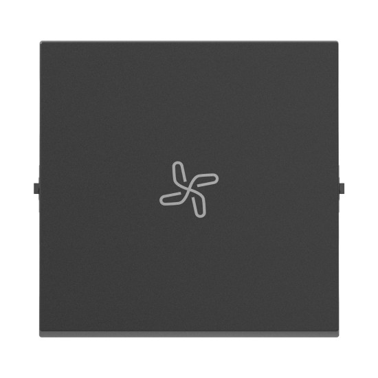 Legrand SEANO Wippe mit Lüftersymbol für Wechselschalter, Taster und Kreuzschalter, Schalterabdeckung, Wippenplatte, Anthrazit, 765414