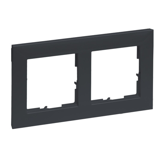 Legrand SEANO 2-fach Rahmen, 87x158mm, Anthrazit, 765472
