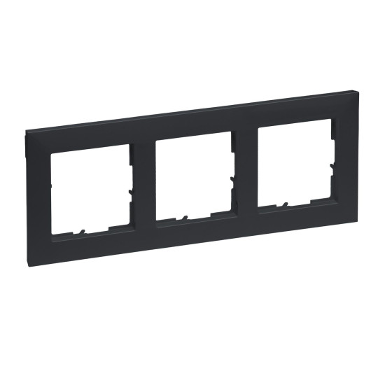 Legrand SEANO 3-fach Rahmen, 87x229mm, Anthrazit, 765473