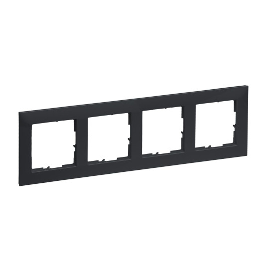 Legrand SEANO 4-fach Rahmen, 87x301mm, Anthrazit, 765474