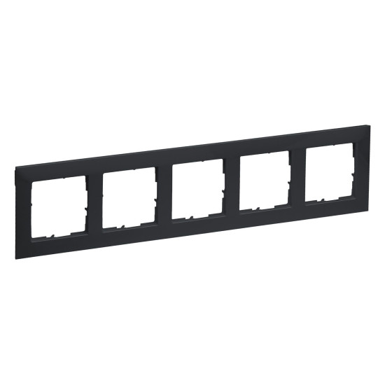 Legrand SEANO 5-fach Rahmen, 87x372mm, Anthrazit, 765475